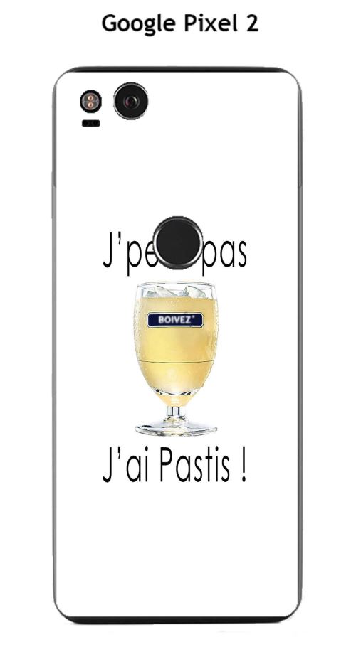 Coque TPU gel souple Google Pixel 2 design J'peux pas j'ai pastis