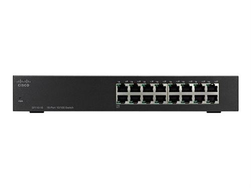 Cisco Small Business SF110-16 - switch - 16 poorten - onbeheerd - rack-uitvoering