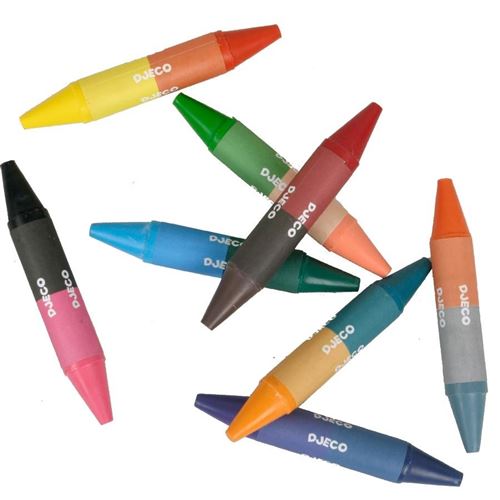 Crayons de couleurs ergonomiques ultra-lavables - Djeco