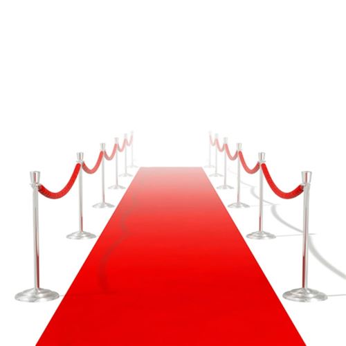 vidaXL Rood tapijt 1 x 10 m extra zwaar 400 g/m2