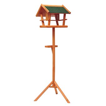 Mangeoire Sur Pied Nichoir A Plateau Station A Oiseaux Bois Pour Exterieur 150cm
