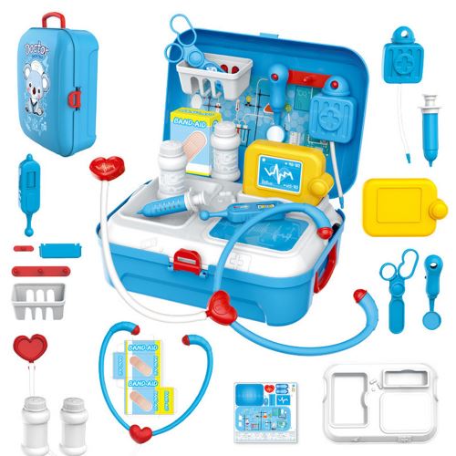 17Pcs Médical Kit Docteur Infirmière Dentiste Pretend Rôles Ensemble de Jeu Toy Kids Game Gift BT425