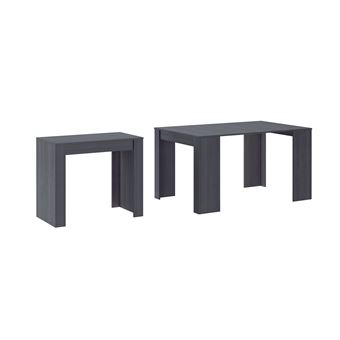 Console Transformable En Table Salle à Manger Console Extensible Avec Rallonges 140 Cm Grise Achat Prix Fnac