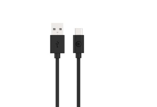 Bigben - USB-kabel - USB (M) naar USB-C (M) - 3 A - 1.2 m - zwart
