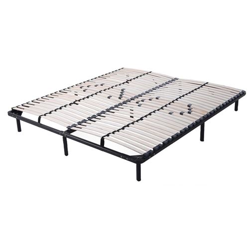 Sommier r&eacute;sistant &agrave; Lattes r&eacute;glables + Pieds Inclus 180 x 200 cm