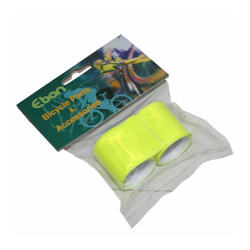 Brassard de securite p2r pour bras ou jambe jaune reflechissant l330x35mm (paire)
