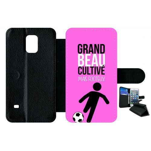 Etui à rabat samsung galaxy s5 grand beau cultiv mais footeux 9