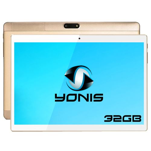  Tablette Android 10 Pouces 4G 7.0 Octa Core 2Go Ram Bluetooth GPS 32 Go Or - YONIS 