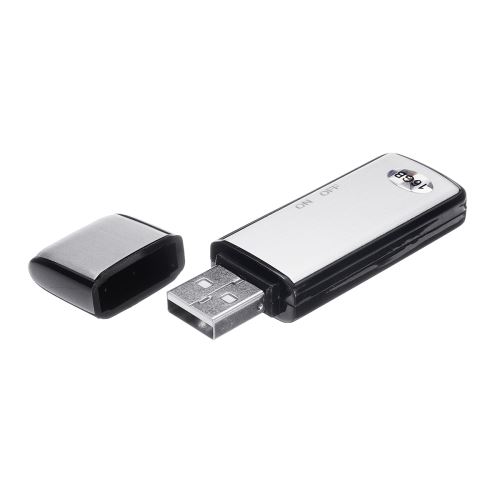 Micro espion Clé USB noire Enregistreur 240H - Gadget - Achat