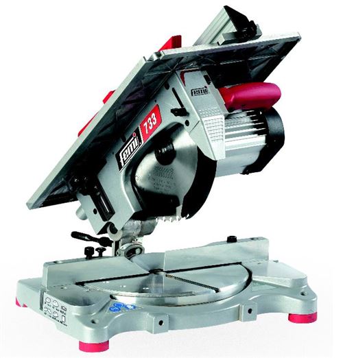 Femi - Scie &agrave; onglet bois &Oslash; 254mm 1300W + table de d&eacute;lignage (moteur &agrave; induction) - 733