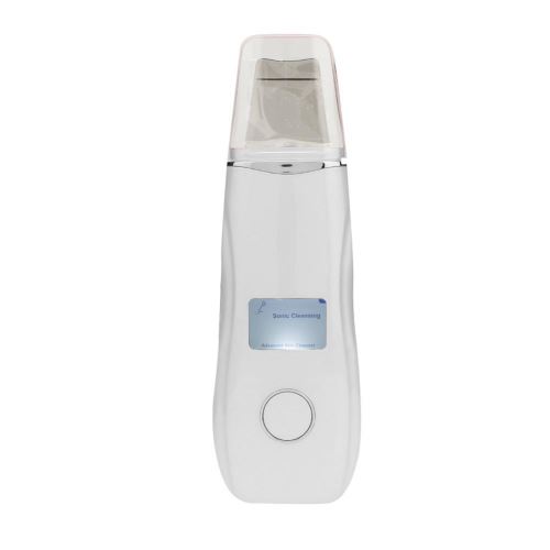Nettoyeur de peau facial ultrasonique nettoyage en profondeur enlèvement des points noirs levage rajeunissement de la peau blanc