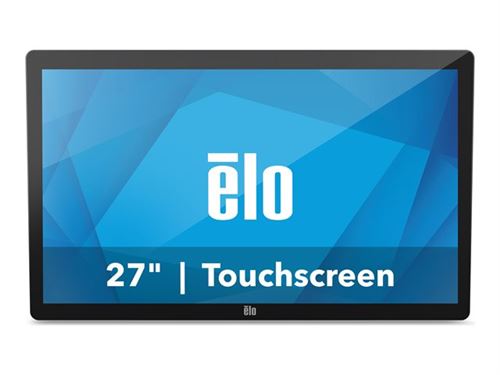 Elo 2702L - Écran LCD - 27 - écran tactile - 1920 x 1080 Full HD (1080p) @ 60 Hz - 300 cd/m² - 1000:1 - 14 ms - HDMI, VGA - haut-parleurs - noir