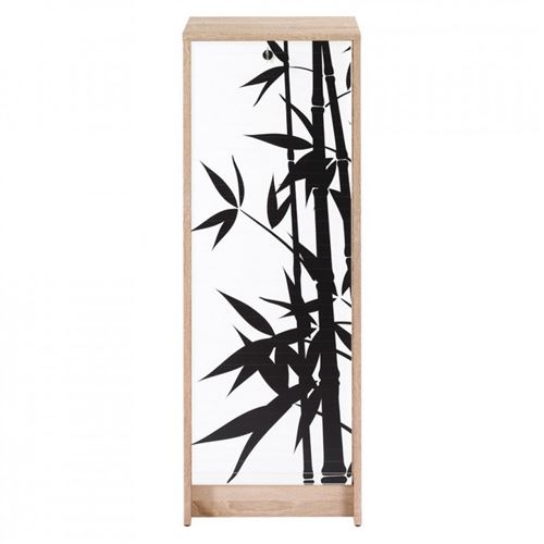 Classeur à Rideau Chêne Hauteur 104 cm - Coloris: Bambous 912