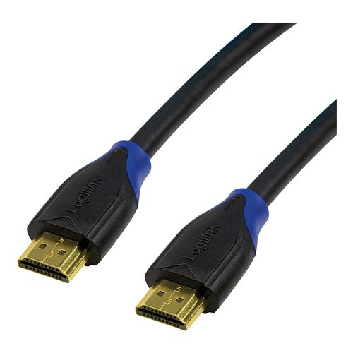 LogiLink High Speed with Ethernet - Câble HDMI avec Ethernet - HDMI mâle pour HDMI mâle - 10 m - noir - support 4K