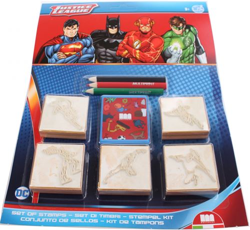 Multiprint ensemble de coloriage DC Justice League 9 pièces