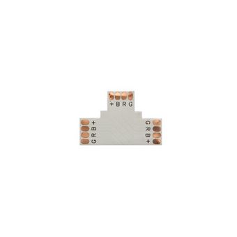 KOMELEC Adaptateur angle pour flexible led en t - rvb 10 mm - 1