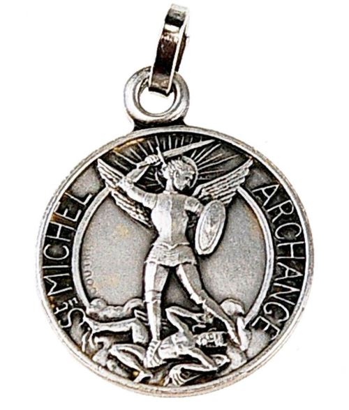 Medaille st michel argentee