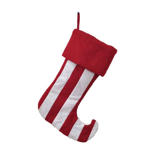 Bas de noël sac cadeau - décorations de noël, rouge&blanc 20x46x32CM