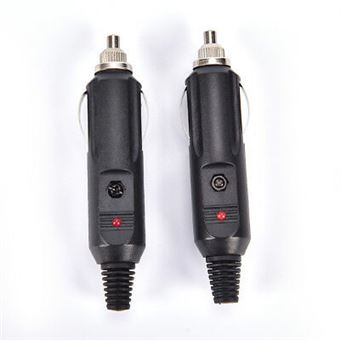 2pcs 12v Universal Male Cigarette De Voiture Allume Cigare Prise Connecteur 15a Fusionne Accessoire Pour Telephone Mobile Achat Prix Fnac