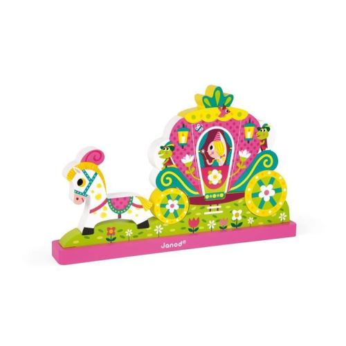 JANOD Puzzle vertical magnétique ''Princesse''