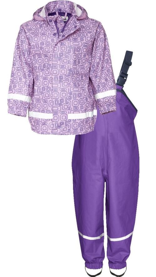 Playshoes combinaison de pluie deux pièces Ornament junior violet