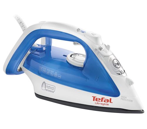 Tefal FV4040 Fer à repasser Vapeur anticalcaire UltraGlide 2400W Blanc/Bleu