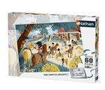 Puzzle 60 pièces Nathan Bienvenue au centre équestre