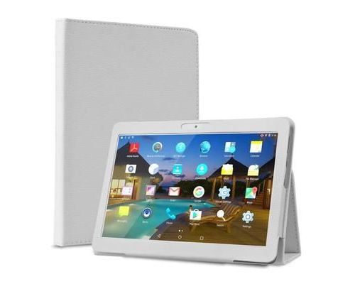 Coque étui pour Tablette Tactile 10.1 Pouces Tous les modèles Blanc