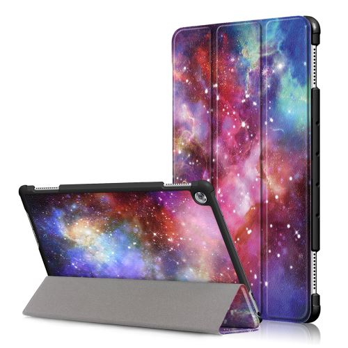 Applicable à Huawei Mediapad M5 lite 10 pouces en cuir ultra-mince protecteur de support de pliage intelligent249*167*14MMVoie lactée