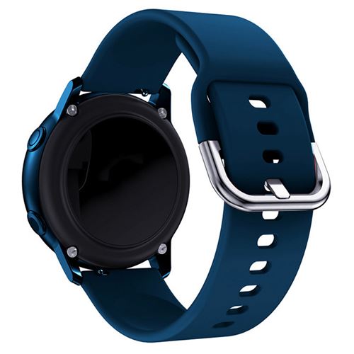 Non Communiqué Bleu Bracelet Sport En Silicone Simple Pour Samsung Galaxy Watch Active2 / Active,