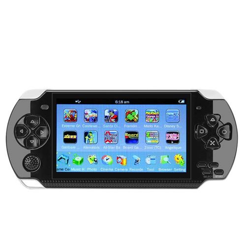 Console de Jeux Portables, Qumox Console de Jeux Retro 4.3 8Go 100 jeux vidéo Game Dual Joystick Camera