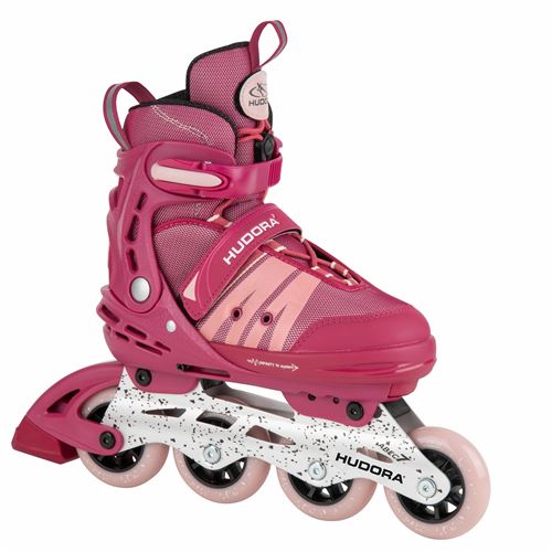Hudora 28453 Roller Skates Inline Comfort, Strong berry, point. 35-40
