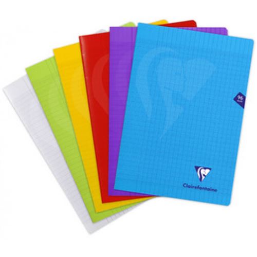 clairefontaine clairefontaine cahier piqûre mimesys, a4, quadrillé 5x5 noir