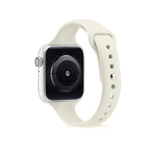 Bracelet sport en silicone pour Apple Watch Series 6/ SE/ 5/ 4 44mm - Abricot