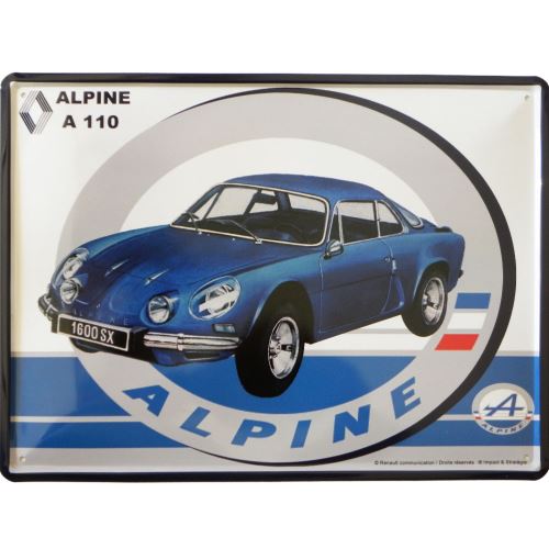 Plaque métallique Alpine A 110
