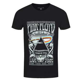 Pink Floyd T-Shirt Carnegie Hall Poster Homme Noir - Taille L