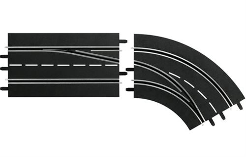 CARRERA  Lane change straight curve , Outdoor - Indoor and 132- 1/24
