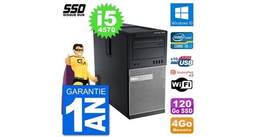Pc tour dell 7020 intel core i5-4570 ram 4go ssd 120go windows 10 wifi