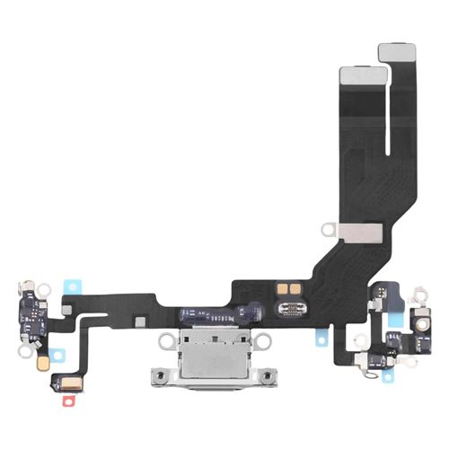 Non Communiqué Blanc Connecteur De Charge Usb-C Pour Iphone 16E Avec Microphone Et Nappe Clappio