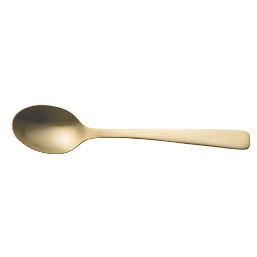 Non Communiqué Doré Cuillère À Café Monobloc Jet (Lot De 6) - Jean Dubost - Or / - Acier Inoxydable (Inox)