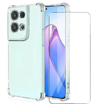 Coque Silicone Angles Renforces + Vitre Protection Ecran Pour Oppo Reno 8 Pro 5G Little Boutik® - 1