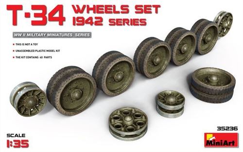 T-34 Wheels Set.1942 Series - 1:35e - Miniart