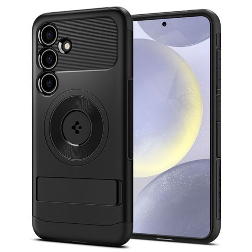 Spigen Slim Armor MagFit - Coque de protection pour téléphone portable - compatibilité avec MagSafe - polycarbonate, polyuréthanne thermoplastique (TPU) - noir - pour Samsung Galaxy S24+