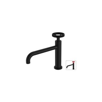 Mitigeur Rousseau 4060480 Noir Acier inoxydable Laiton Rectangulaire