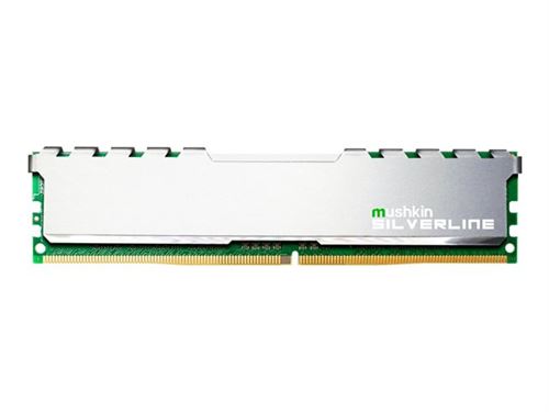 Mushkin Silverline - DDR4 - module - 16 Go - DIMM 288 broches - 2666 MHz / PC4-21300 - CL19 - 1.2 V - mémoire sans tampon - non ECC