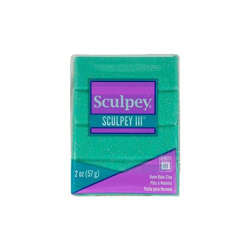 Artemio - Pâte polymère Sculpey - 57 g - Turquoise Pailleté - Image 3