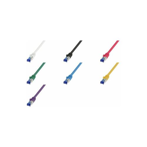 LogiLink Câble patch Ultraflex, Cat.6A, S/FTP, 0,5 m, vert