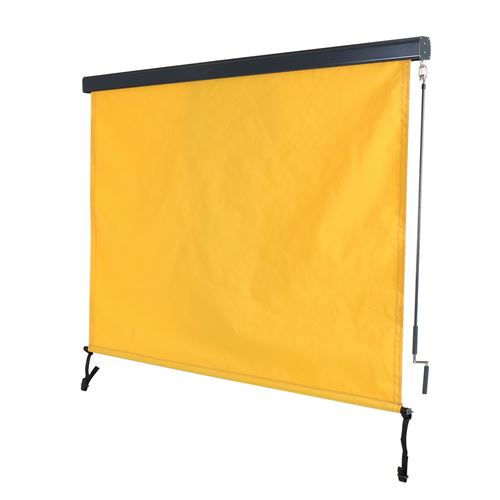 Store vertical MENDLER HWC-F42, store vertical tissu protection UV 50 250x180cm, jaune