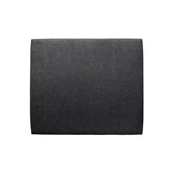 Tete de lit Tapissée Tissu Noir L 140 cm - Ep 10 cm rembourré - 1