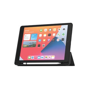 MW Folio Slim Skin compatible iPad 10.2 (2019/20/21 - 7/8/9th gen) Noir